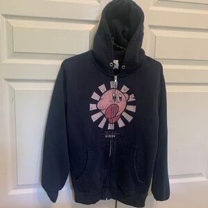 Nintendo Kirby full‎ zip navy hoodie